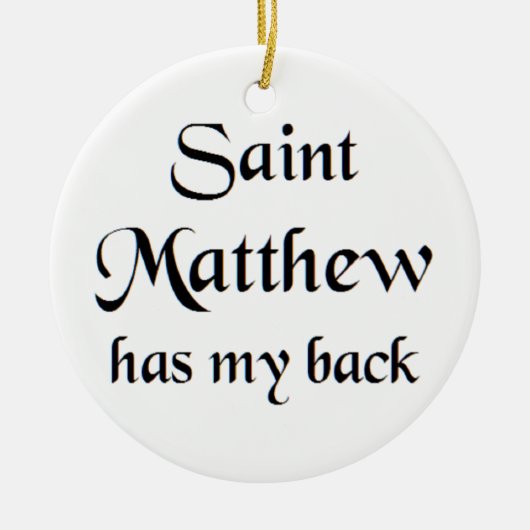 saint matthew keramik ornament (Vorne)