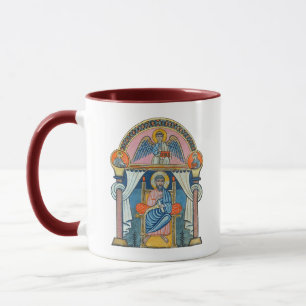 Saint Matthew Mittelalterliches Manuskript Kunst Tasse