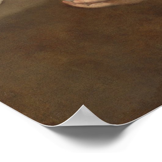 Saint Matthew - Simone Cantarini Kunstgewerbe Poster (Ecke)