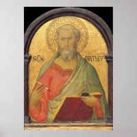 Saint Matthew - Simone Martini Poster der bildende