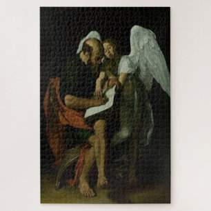 Saint Matthew und Angel von Caravaggio Puzzle
