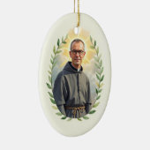 Saint Maximilian Kolbe God's Peace and Blessing Keramik Ornament (Rechts)