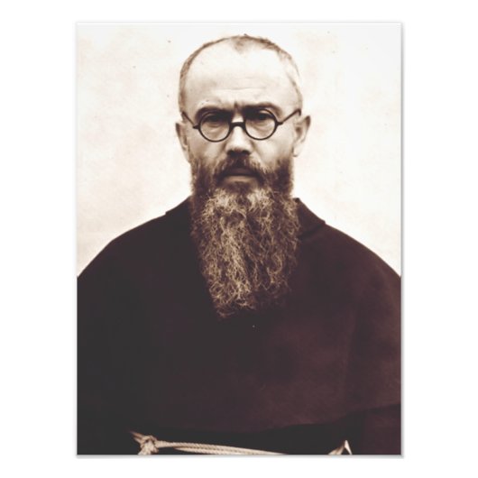 Saint Maximilian Kolbe polnischer katholischer Pri Fotodruck (Vorne)