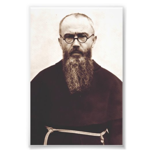 Saint Maximilian Kolbe polnischer katholischer Pri Fotodruck (Vorne)