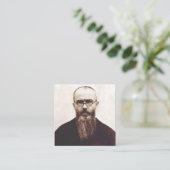 Saint Maximilian Kolbe polnischer katholischer Pri Quadratische Visitenkarte (Stehend Vorderseite)