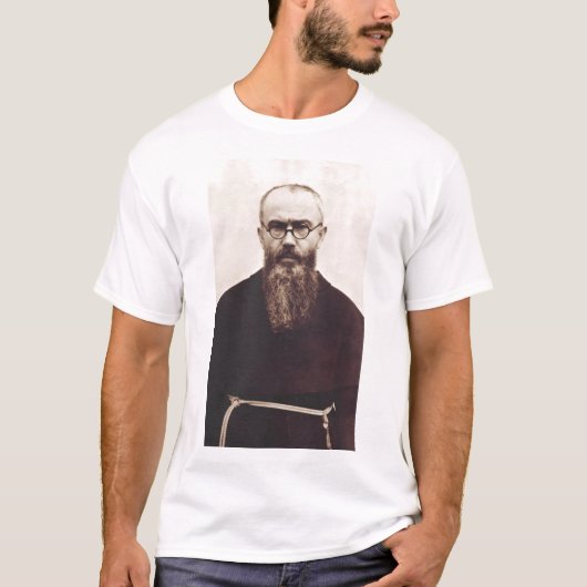 Saint Maximilian Kolbe polnischer katholischer Pri T-Shirt (Vorderseite)