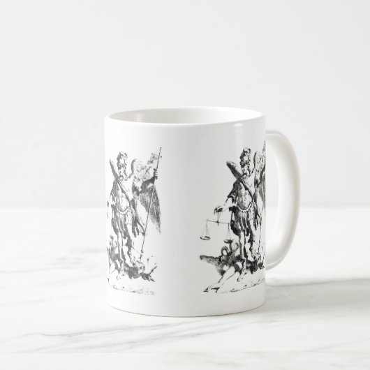 Saint Michael Archangel Coffee Tasse (VorderseiteRechts)