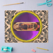 SAINT MICHAEL ARCHANGEL MIT DRAGON Damask Gem Seidenpapier (Basteln)