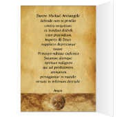 SAINT MICHAEL ARCHANGEL MIT DRAGON-Gebet (Innen (Links))