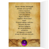 SAINT MICHAEL ARCHANGEL MIT DRAGON-Gebet (Innen (Links))