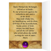 SAINT MICHAEL ARCHANGEL MIT DRAGON-Gebet (Innen (Links))