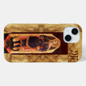 SAINT MICHAEL ARCHANGEL MIT DRAGON-Monogramm Case-Mate iPhone Hülle (Rückseite (Horizontal))