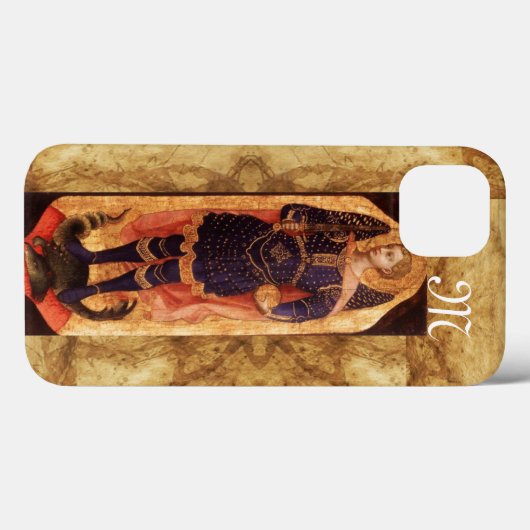 SAINT MICHAEL ARCHANGEL MIT DRAGON-Monogramm Case-Mate iPhone Hülle (Rückseite (Horizontal))