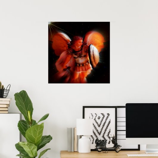 Saint Michael Archangel Poster (Heimbüro)