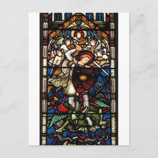 SAINT MICHAEL ARCHANGEL POSTKARTE (Vorderseite)