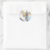 Saint Michael Archangel Protection Protect Us Runder Aufkleber (Tasche)