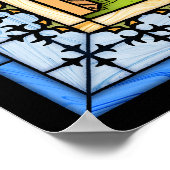 Saint Michael Battles das Besenplakat Poster (Ecke)