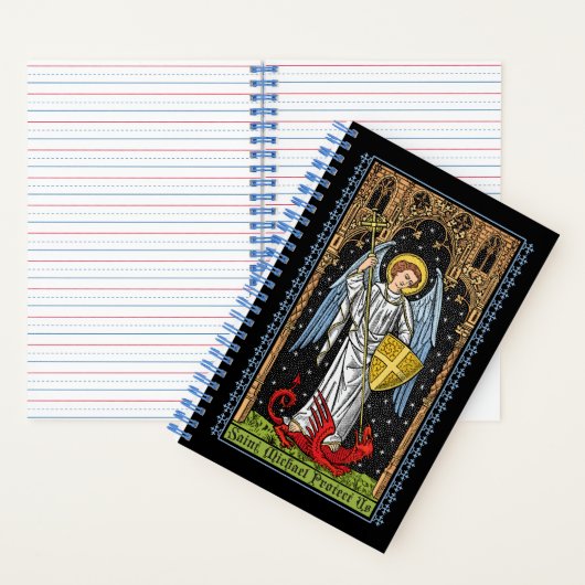 Saint Michael Battles the Beast-Notebook Notizblock (Innen)