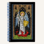 Saint Michael Battles the Beast-Notebook Notizblock (Vorderseite)