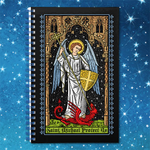 Saint Michael Battles the Beast-Notebook Notizblock