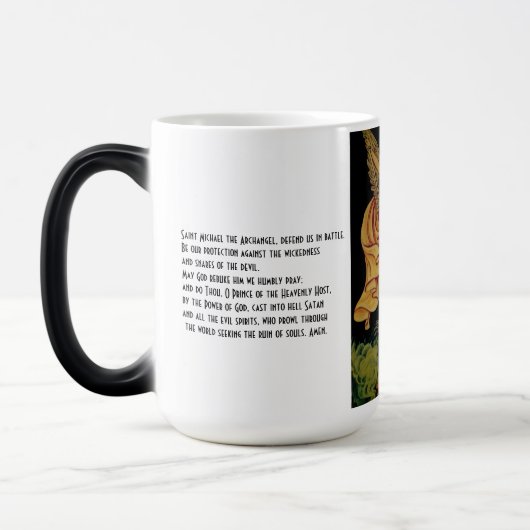 Saint Michael Blessing Tasse (Links)