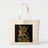 Saint Michael Blessing Tote Bag Jumbo Stoffbeutel (Vorne)