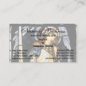Saint Michael (Buntglas) von Burne Jones Visitenkarte (Vorderseite)