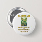 SAINT MICHAEL BUTTON (Vorne & Hinten)