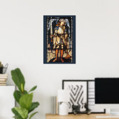 Saint Michael by Sir Edward Coley Burne-Jones Poster (Heimbüro)