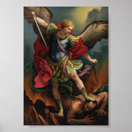 Saint Michael, das kleine Poster des Erzengels (Vorne)