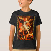 Saint Michael Defeating Satan Archangel Warrior T-Shirt (Vorderseite)