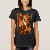Saint Michael Defeating Satan Archangel Warrior T-Shirt (Vorderseite)