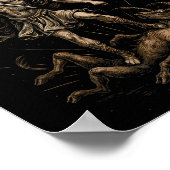 Saint Michael Defend Us In Battle Archangel Christ Poster (Ecke)