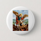 Saint Michael der Erzengel Button (Vorderseite)