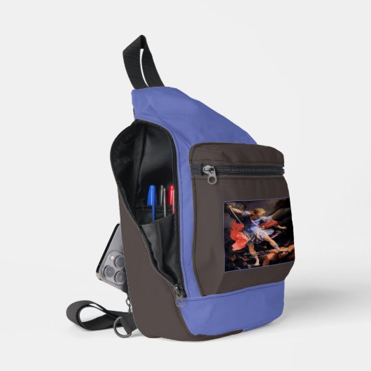 Saint Michael der Erzengel Crossbody Bag (Offen)