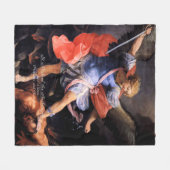 Saint Michael der Erzengel Fleecedecke (Vorderseite (Horizontal))