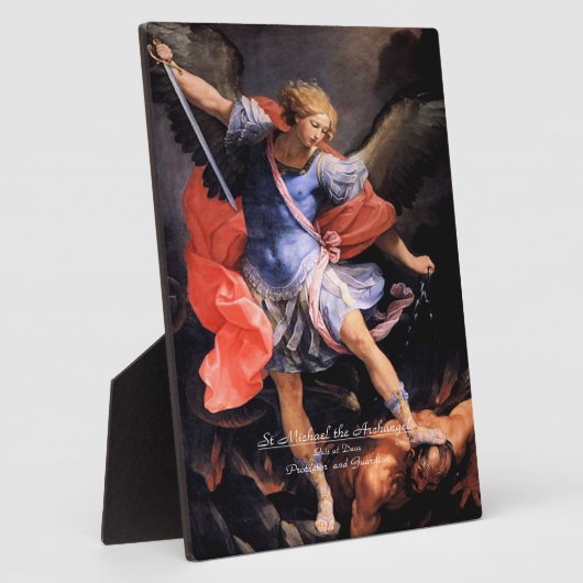 Saint Michael der Erzengel Fotoplatte (Seite)