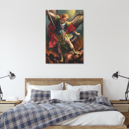 Saint Michael der Erzengel Leinwanddruck (Insitu (Schlafzimmer))