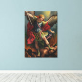 Saint Michael der Erzengel Leinwanddruck (Insitu (Holzboden))