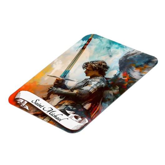 Saint Michael der Erzengel Magnet (Linke Seite)