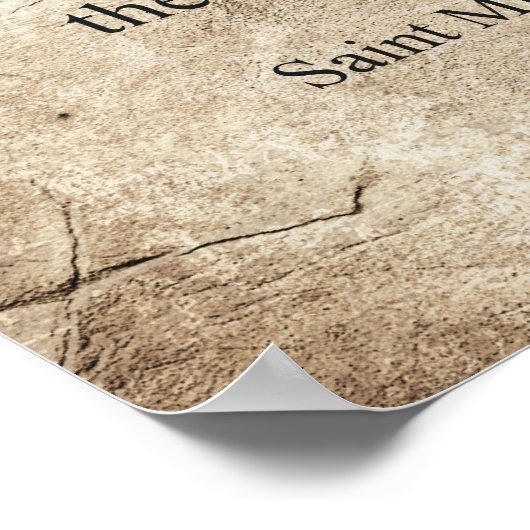 Saint Michael der Erzengel Poster (Ecke)