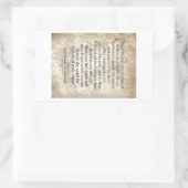 Saint Michael der Erzengel Rechteckiger Aufkleber (Tasche)