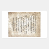 Saint Michael der Erzengel Rechteckiger Aufkleber (Vorderseite)