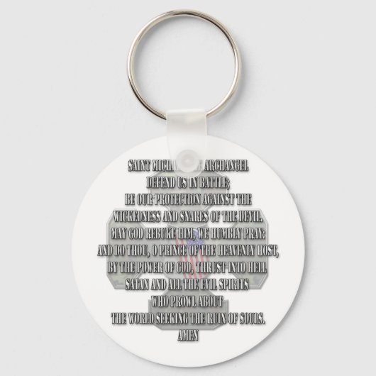 Saint Michael der Erzengel Schlüsselanhänger (Vorderseite)