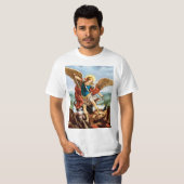 Saint Michael der Erzengel T-Shirt (Vorne ganz)