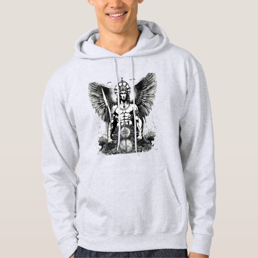 Saint Michael: Esoteric Guardian-Design Hoodie (Vorderseite)