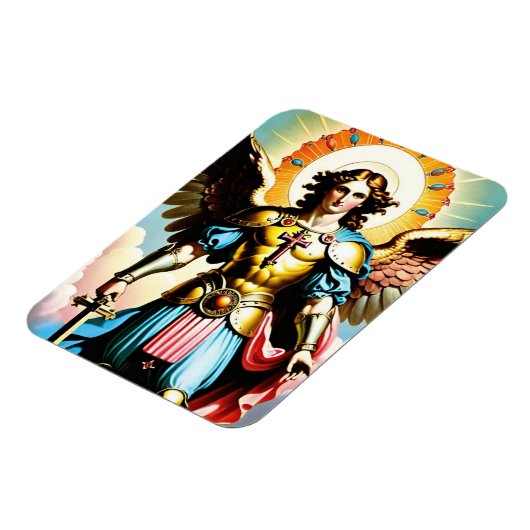 Saint Michael flexible Magnet, katholisch Magnet (Linke Seite)