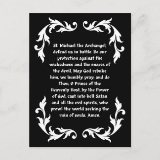 Saint Michael Geyer Katholische Erwachsenenfärbung Postkarte