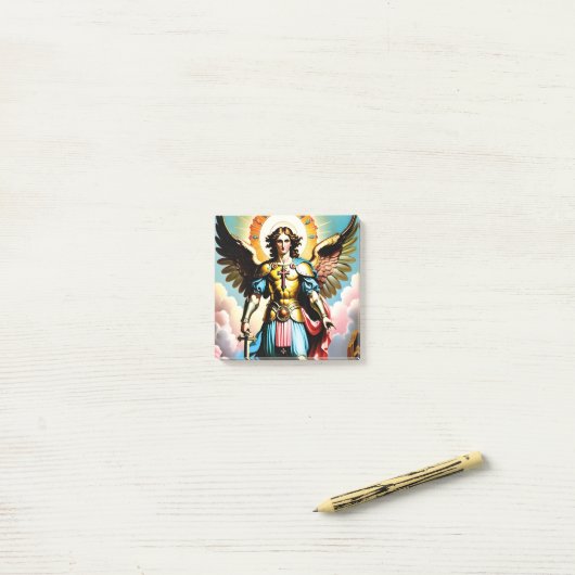 Saint Michael Post-it Notes Post-it Klebezettel (Auf Schreibtisch)