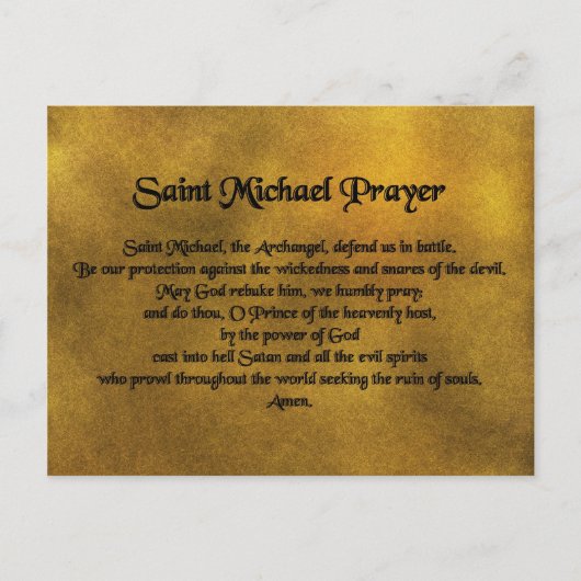 Saint Michael Postcard Postkarte (Vorderseite)